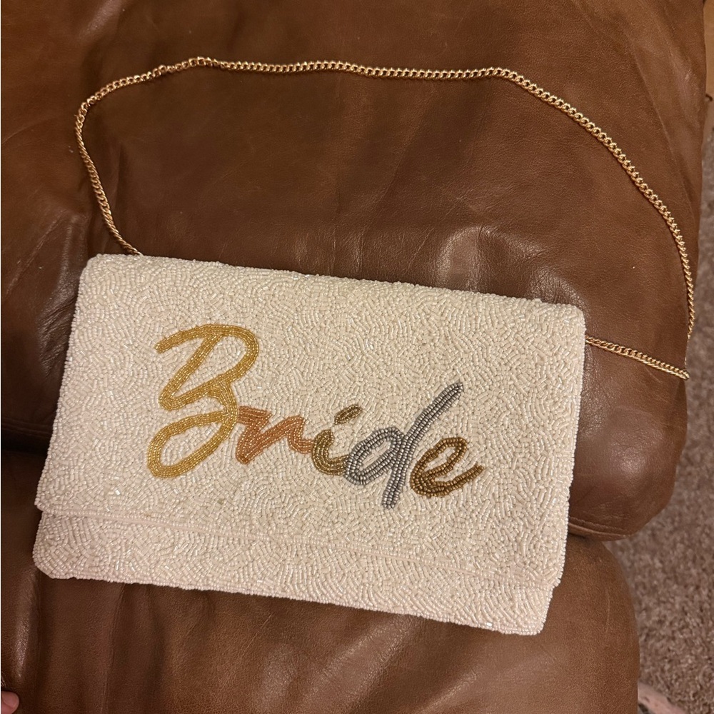 Beaded bride purse